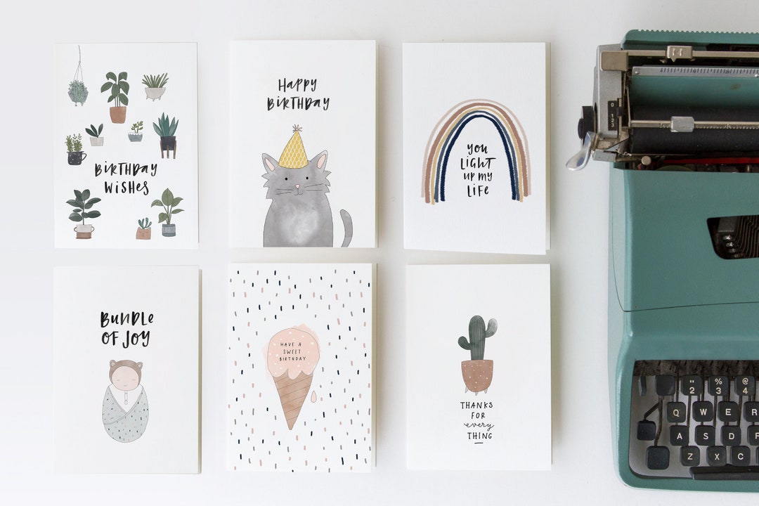 Greeting Cards Pack of 10 Etsy