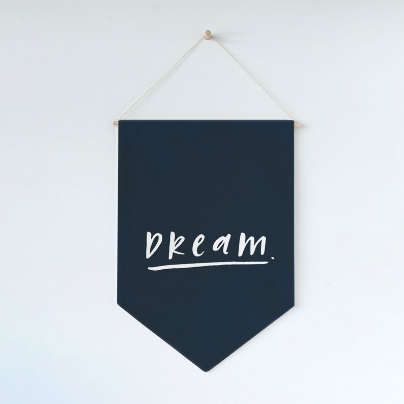 DREAM Wall Flag Fabric BANNER Wall Hanging image 4