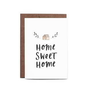 Home Sweet Home NEW HOUSE Illustrated HOUSEWARMING Greeting Card image 2