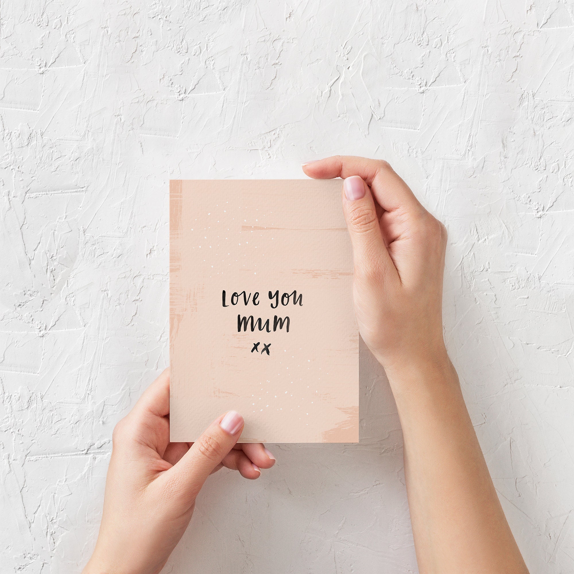 Mother's Day Greeting Card LOVE YOU MUM - Etsy