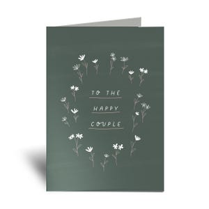 NEW To The Happy Couple FLOWERS Love WEDDING Engagement Greeting Card