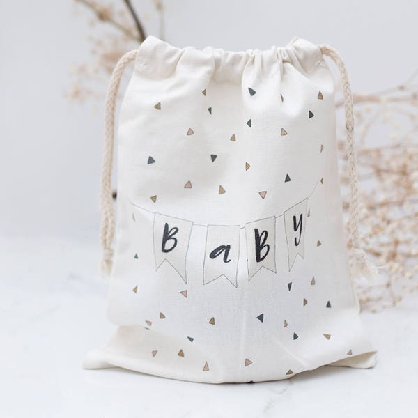 Bunting BABY Canvas Gift Bag