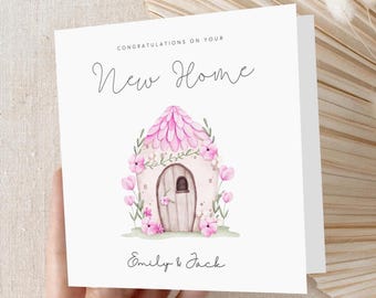 Personalised New Home Card | Housewarming Greeting | 6x6 Luxury Card
