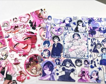 Mizi Sua 3D-stickerbundel, Alien Stage Misu fanart cadeau, Ivan Till Luka Hyuna stickers