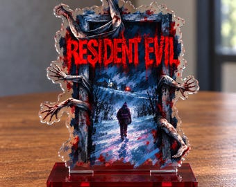 Resident Evil acryl standbeeldje, een Resident Evil bureaudecoratiecadeau.