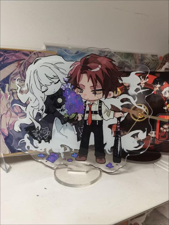 Heathcliff & Catherine 15cm Standee, Limbus Company Inspired Badge, Gaming Fan Gift