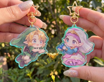 Magnetische sleutelhangers met Zelda Link-thema, een ideaal cadeau voor gamers.