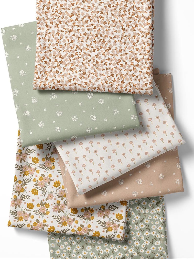 100% Cotton Satin Floral Fabric Panel, Quilting Patchwork Sewing Crafting (100x155 cm) image 2