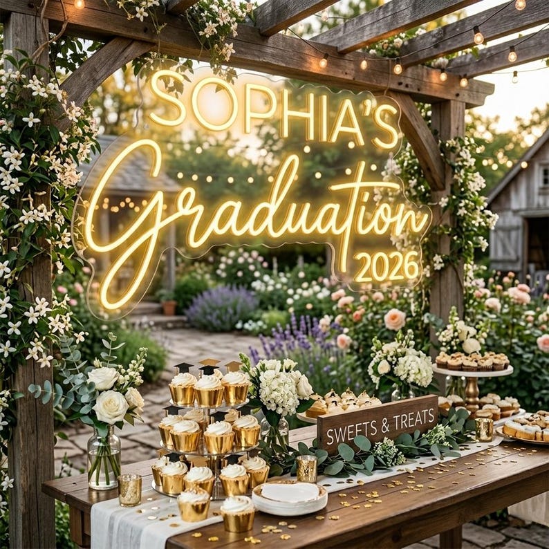 Custom Graduation Neon Sign,congrats Grad Neon Sign,personalized Grad ...