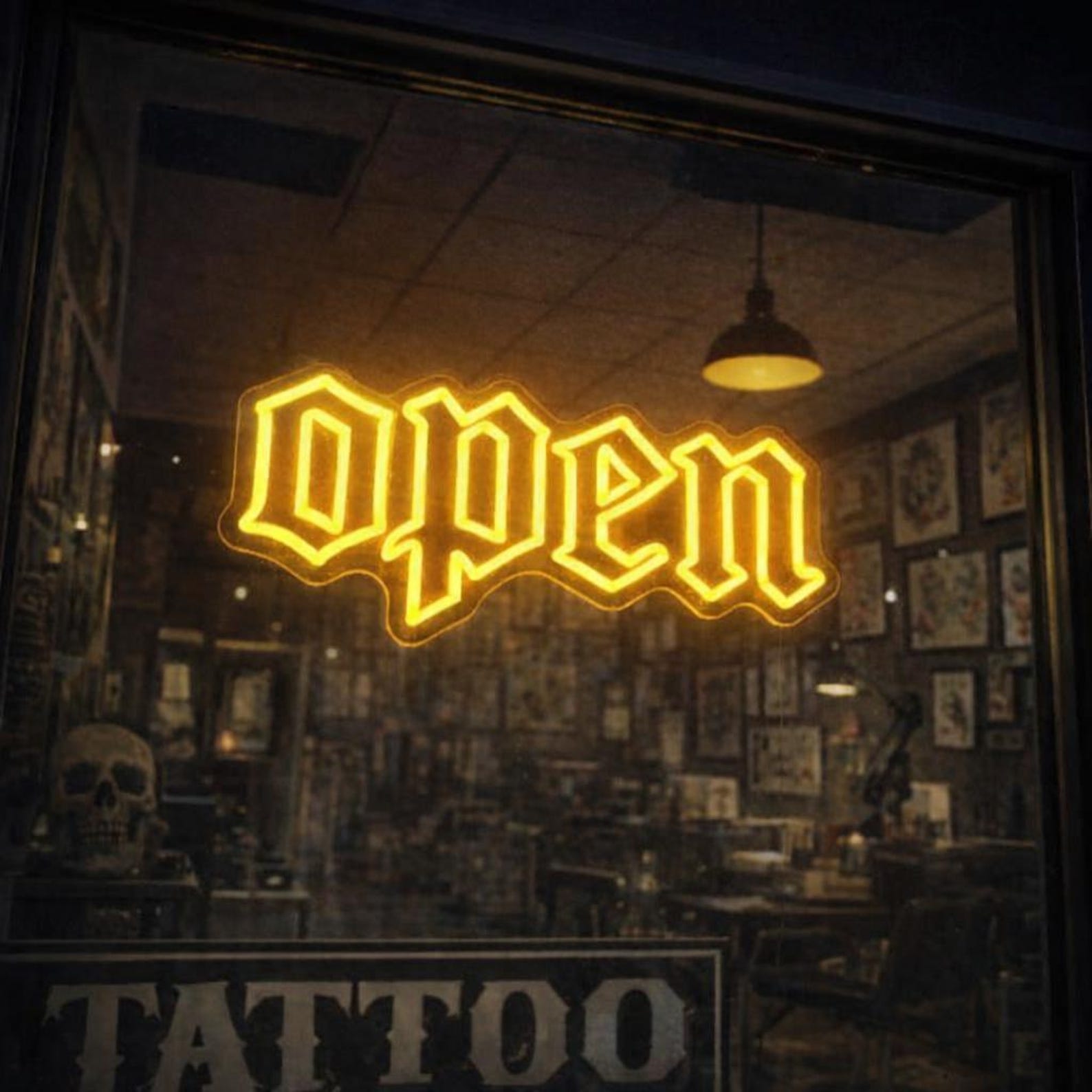 Custom Open Neon Sign, Modern Open Sign, Open Led Light up Sign ...