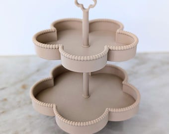 Etagere mit 2 Etagen in Blumenform