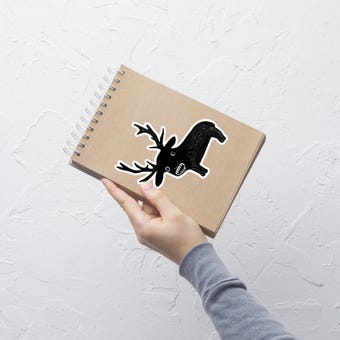 Weird Rabbit Button – Julie FitzGerald Art