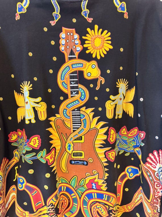 Vintage 1997 Santana Heaven Smiles Shirt: One Size View 2