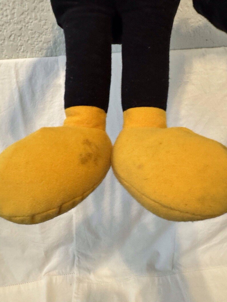 20" VTG 1988 Playskool Disney Large Mickey Mouse Pull String SQUEAKS Plush Doll image 7