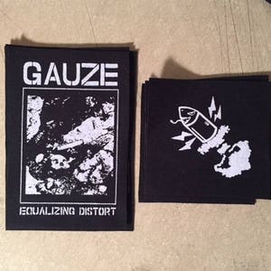 Gauze or Lip Cream Japanese hardcore punk canvas patches
