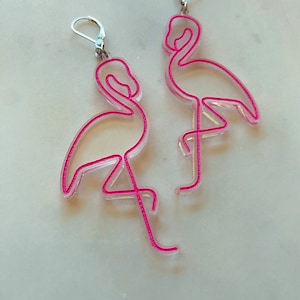 Neon Flamingos