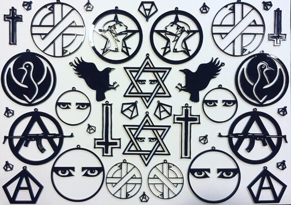 Omega Tribe Peace Dove Laser Cut Black Earrings 3 Or Etsy