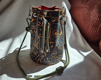 Saco seau bandoulière ou épaule tecido softtonné Oeko-Tex Mystique Bandoulière réglable color au choix