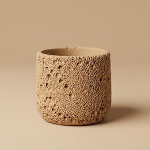 Sandstone Mini Planter Pot | Textured Ceramic Style Planter