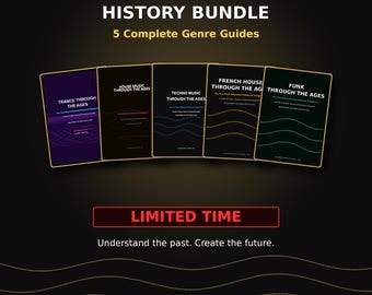 Limited Music Producer's History Bundle — 5 PDF Guides | Trance House Techno French House Funk Disco House | Ableton Stock Devices