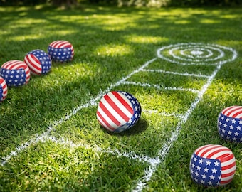 Saco de footbag con bandera patriótica, diseño de estrellas y rayas, pelotas de malabares del 250 aniversario, recuerdos para fiestas del 4 de julio, fitness al aire libre