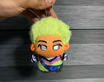 Cute Gekko Plush Keychain 10cm | Valorant Inspired Soft Stuffed Pendant Gift
