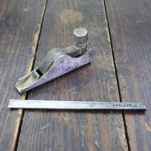Vintage Stanley Plane No 96 Chisel Gage with #4 Chisel, Blind Nailing Plane c1888, Collectible Gift Idea