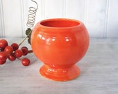 Vintage Fiesta Marmalade Jar, Original Red Jam Honey, Homer Laughlin Collectible Fiestaware, circa 1940
