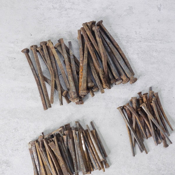 Antique Square Nails Etsy