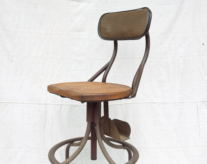 Antique Telephone Operator Chair, Western Electric Bell Phone