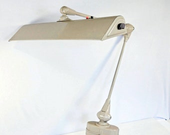 Retro Industrial Architect Desk Lamp, Vintage Art Specialty Flexo, Articulating Drafting, Workshop Office Desk Craft Table