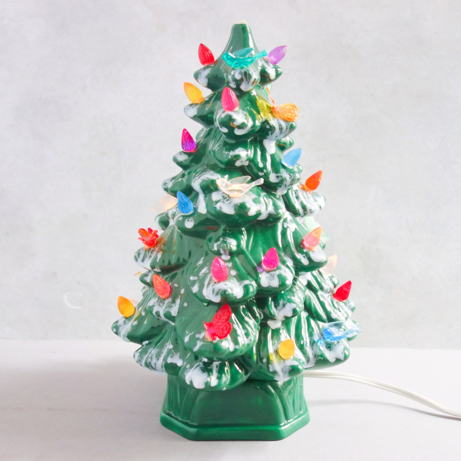 Vintage Ceramic Tabletop Christmas Tree 