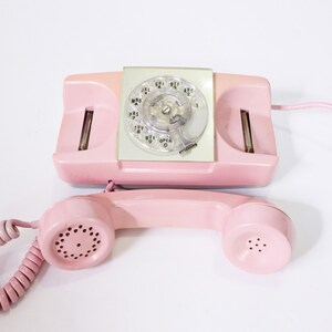 Retro Pink Rotary Phone, Vintage Rare Automatic Electric, Starlite AE ...