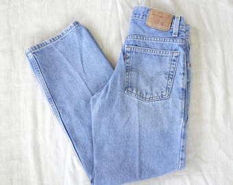 Vintage Levis 550 Jeans, 27 x 28 Red Tab Relaxed Fit, Unisex 1990's