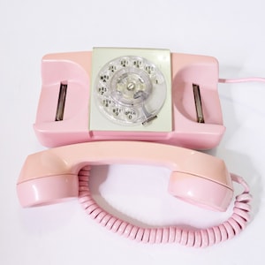 Retro Pink Rotary Phone, Vintage Rare Automatic Electric, Starlite AE ...