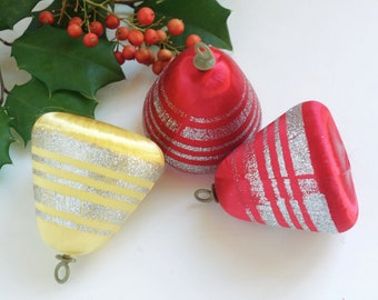 Your Choice Retro Satin Sheen Christmas Ornaments, Vintage Unbreakable Mid Century, Vintage Christmas Decorations
