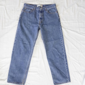 Vintage Levis 550 Blue Jeans, 34 x 30 Red Tab Relaxed Fit, Unisex 1990&#39;s