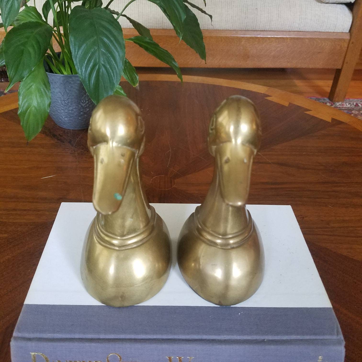 brass duck bookends brass duck bookends