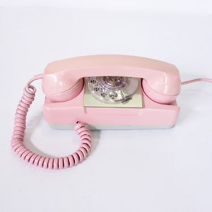 Retro Pink Rotary Phone, Vintage Rare Automatic Electric, Starlite AE ...