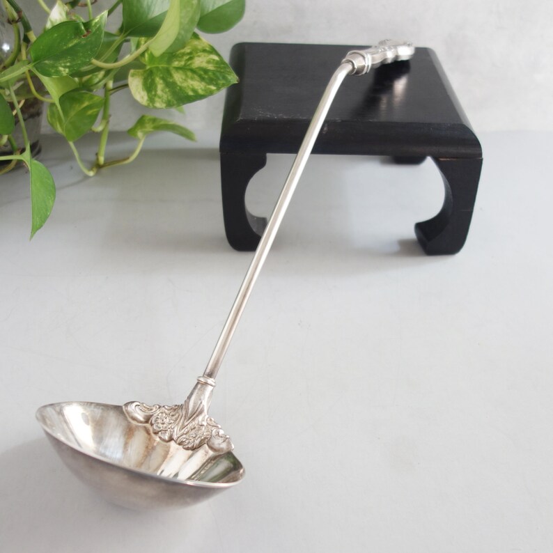 Silverplate Punch Ladle Vintage Wedding Serving Spoon Etsy