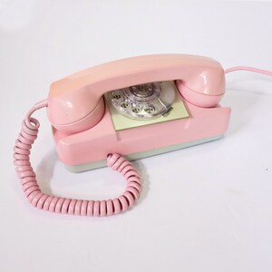 Retro Pink Rotary Phone, Vintage Rare Automatic Electric, Starlite AE ...