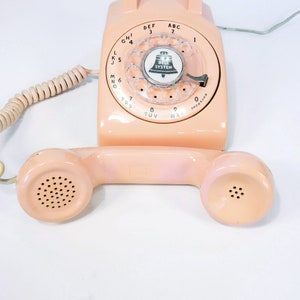 Vintage Pink Rotary Dial Telephone, Western Electric Bell System Phone ...