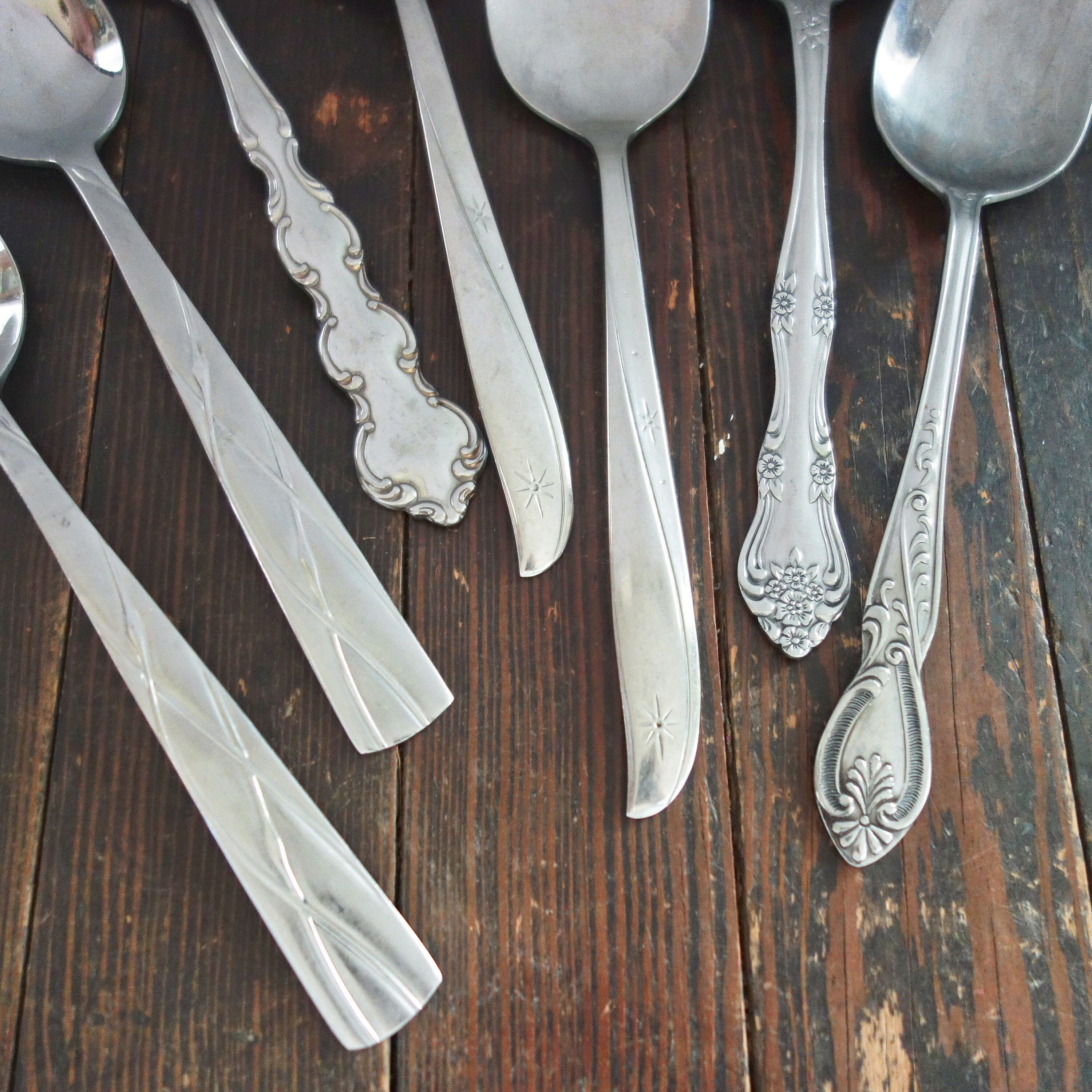 Mismatched Vintage Stainless Flatware Your Choice 4 Piece Etsy