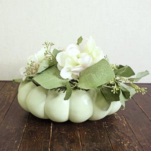 Vintage Hull Art Pottery Planter, Light Green Bubble Shell Oval Bowl