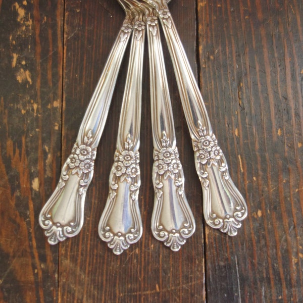 Your Choice Vintage Silver Plate Silverware, Oneida Valley Rose, Retro Silverplate Flatware Replacements, Wedding Gift, c1956