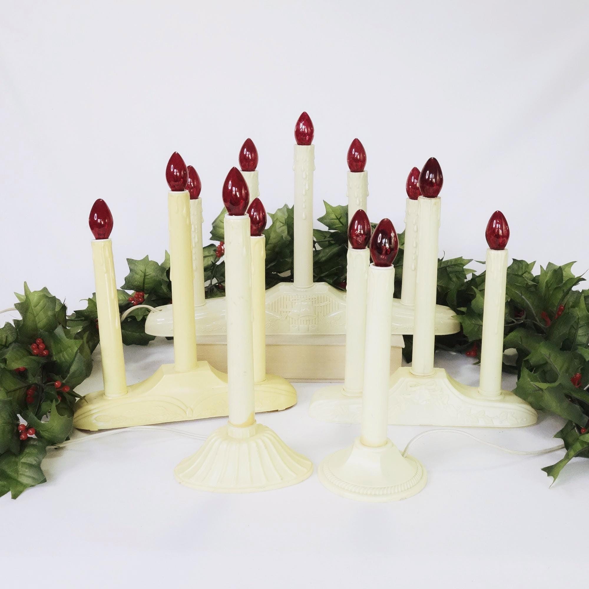 Your Choice Vintage Christmas Electric Window Candle, Candelabra…