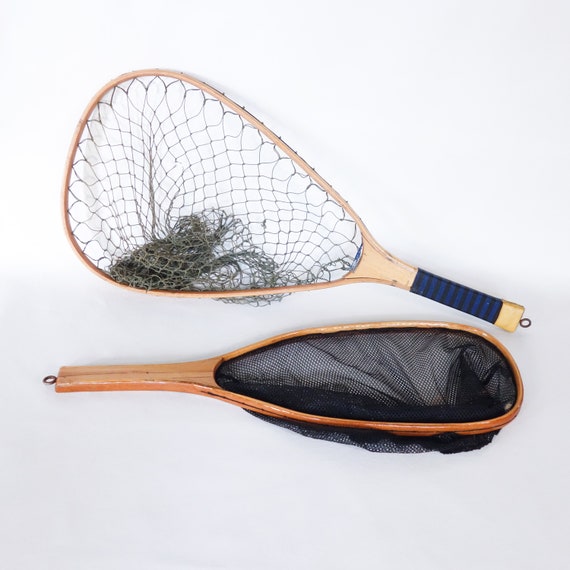 Your Choice Vintage Fishing Net, Trout Fly Fishing, Wood Framed Landing Net,  Camp Lodge Cabin Decor, Gift Idea 