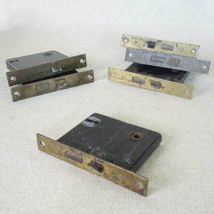 Your Choice Vintage Mortise Lock, Brass Face Door Hardware, Architectural Salvage, Home Renovation Restoration