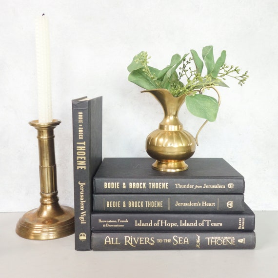 Vintage Decorative Book Set - Your Color Choice - Set of 5