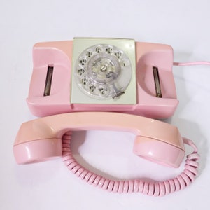 Retro Pink Rotary Phone, Vintage Rare Automatic Electric, Starlite AE ...